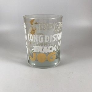 Toscany Runner Old Fashioned Glass Jog Race Speed Long Distance Sprint Marathon